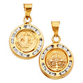 14K Yellow Gold Religious Pendant - PT766