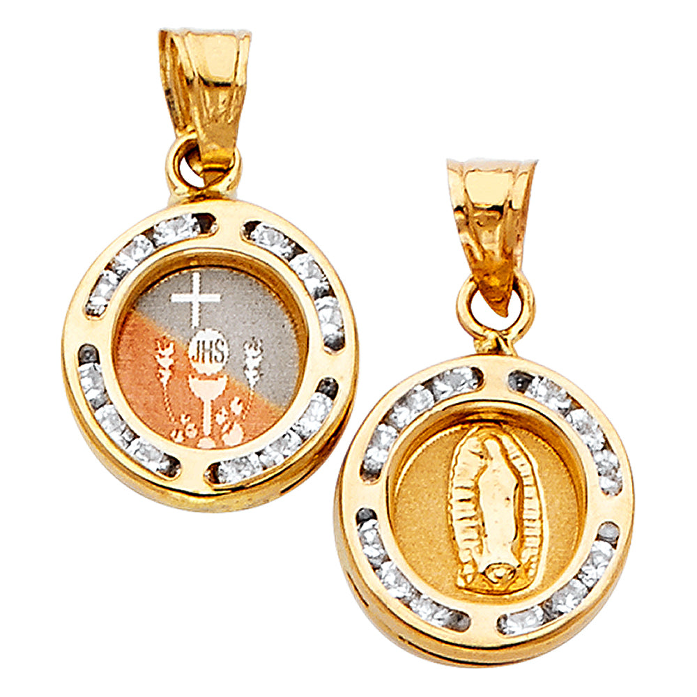 14K Yellow Gold Religious Pendant - PT788