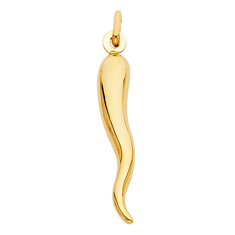 14K Yellow Gold Nature, Sports, Evil Eye & Baby Pendant - PT793