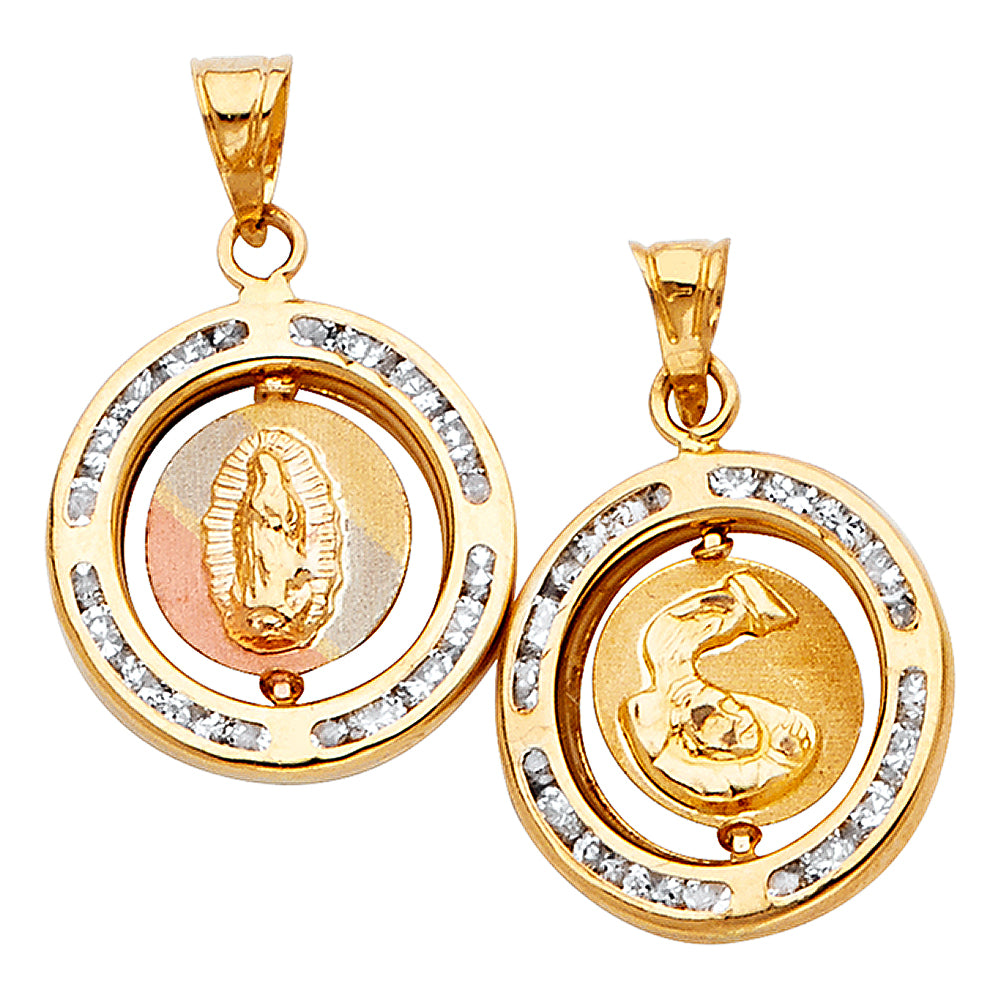 14K Yellow Gold Religious Pendant - PT802