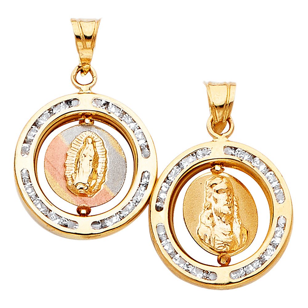14K Yellow Gold Religious Pendant - PT803