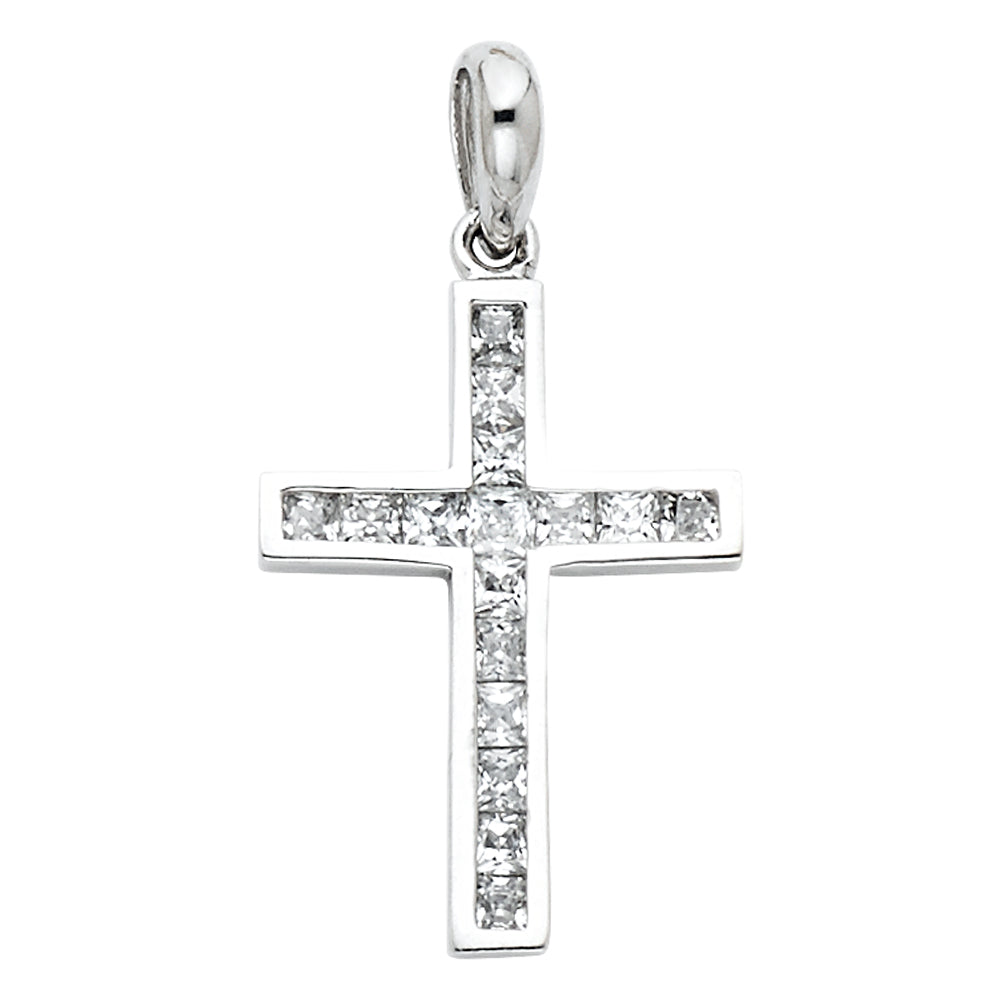 14K Yellow Gold Cross Pendant - PT821