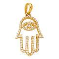 14K Yellow Gold Nature, Sports, Evil Eye & Baby Pendant - PT824