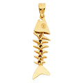 14K Yellow Gold Animal, Sea Life & Butterfly Pendant - PT834