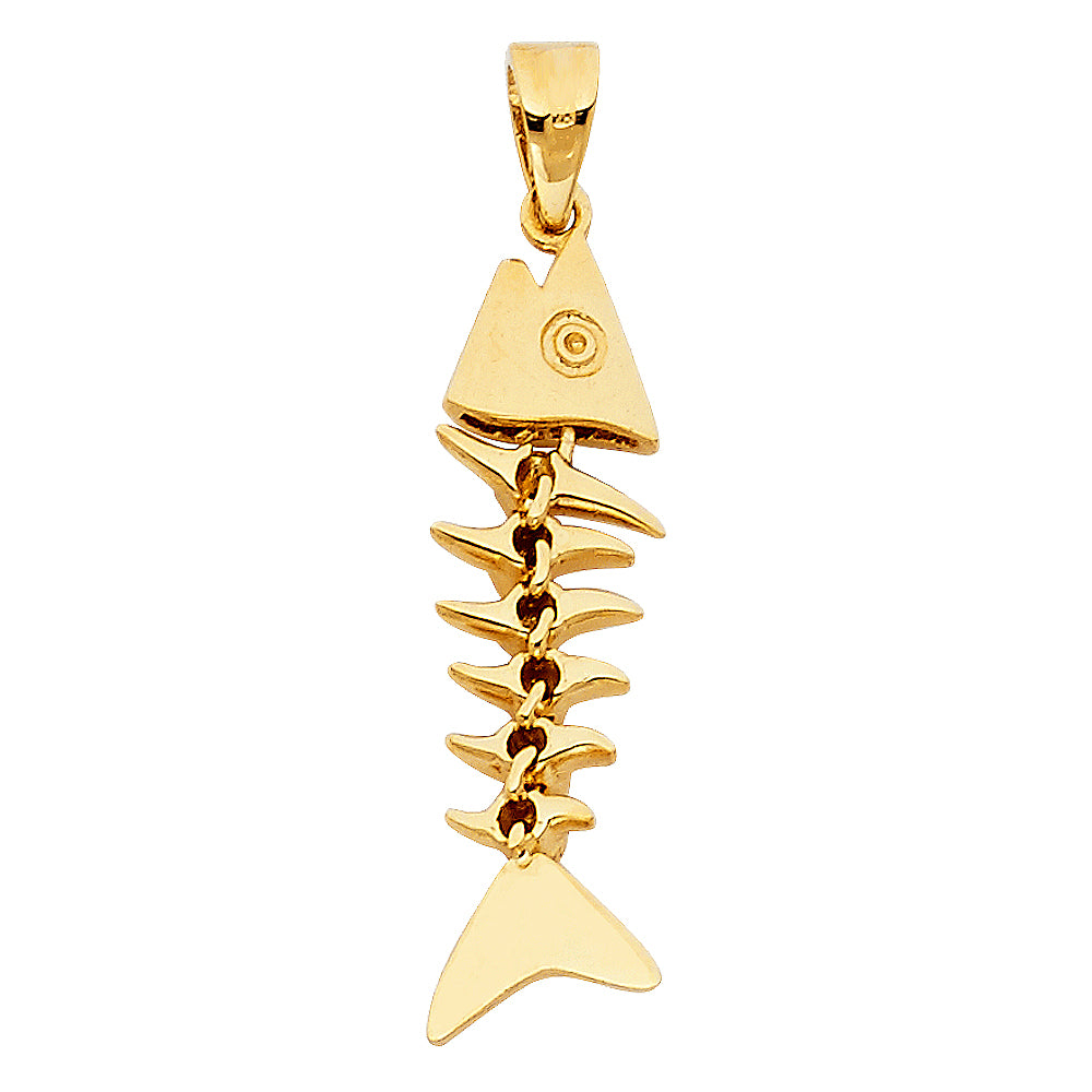 14K Yellow Gold Animal, Sea Life & Butterfly Pendant - PT834