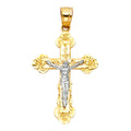 14K Yellow Gold Crucifix Cross Pendant - PT863