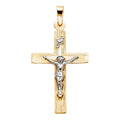 14K Yellow Gold Cross Pendant - PT871