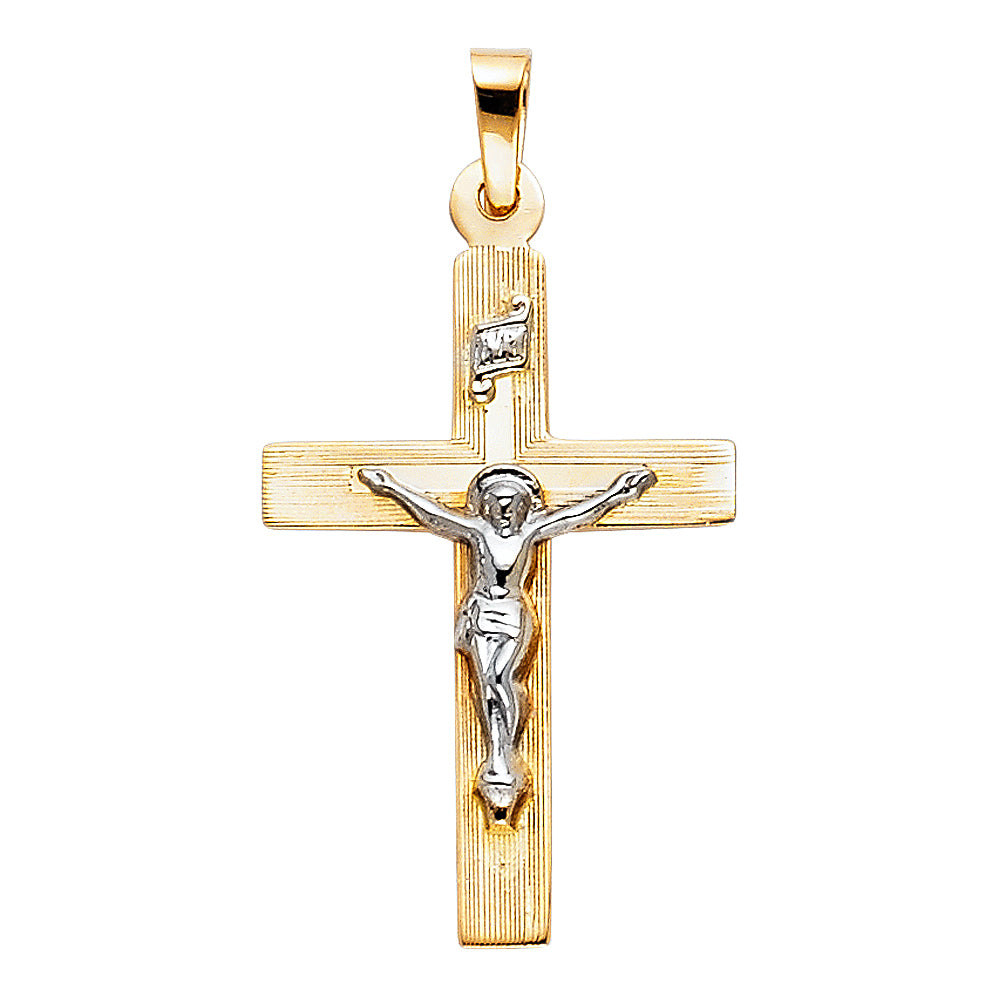 14K Yellow Gold Cross Pendant - PT871