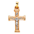 14K Yellow Gold Cross Pendant - PT872
