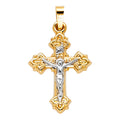 14K Yellow Gold Cross Pendant - PT873