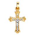 14K Yellow Gold Cross Pendant - PT874