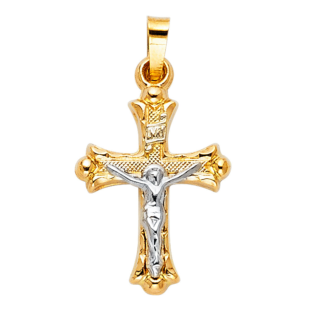 14K Yellow Gold Cross Pendant - PT874