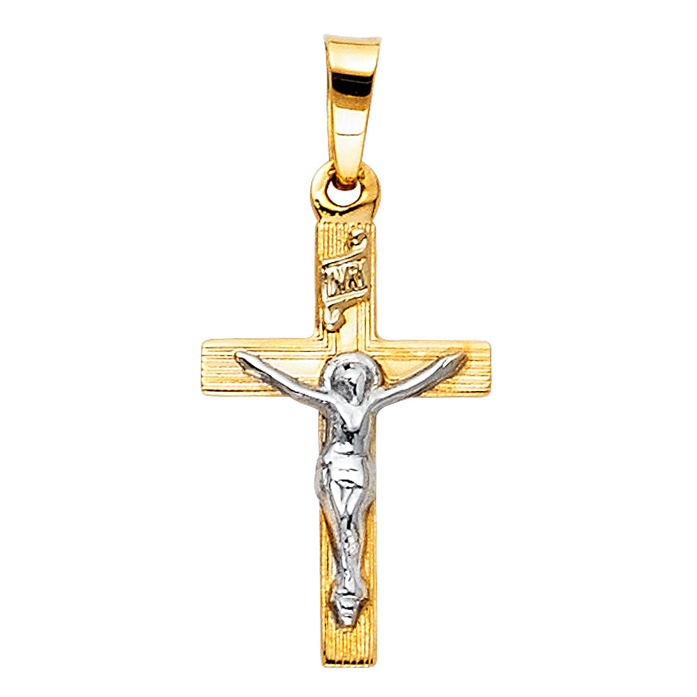 14K Yellow Gold Cross Pendant - PT876
