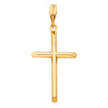 14K Yellow Gold Cross Pendant - PT878