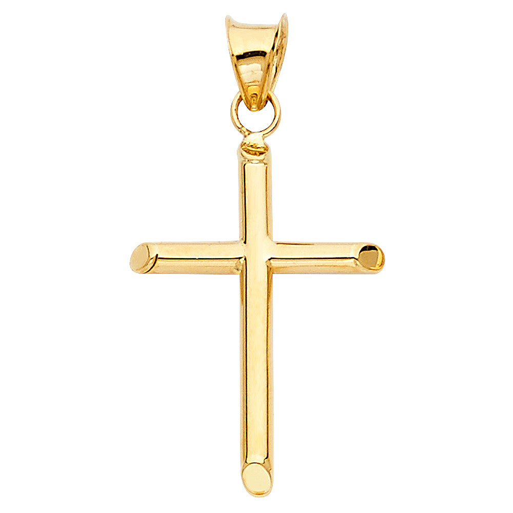 14K Yellow Gold Cross Pendant - PT881