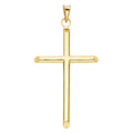 14K Yellow Gold Cross Pendant - PT882