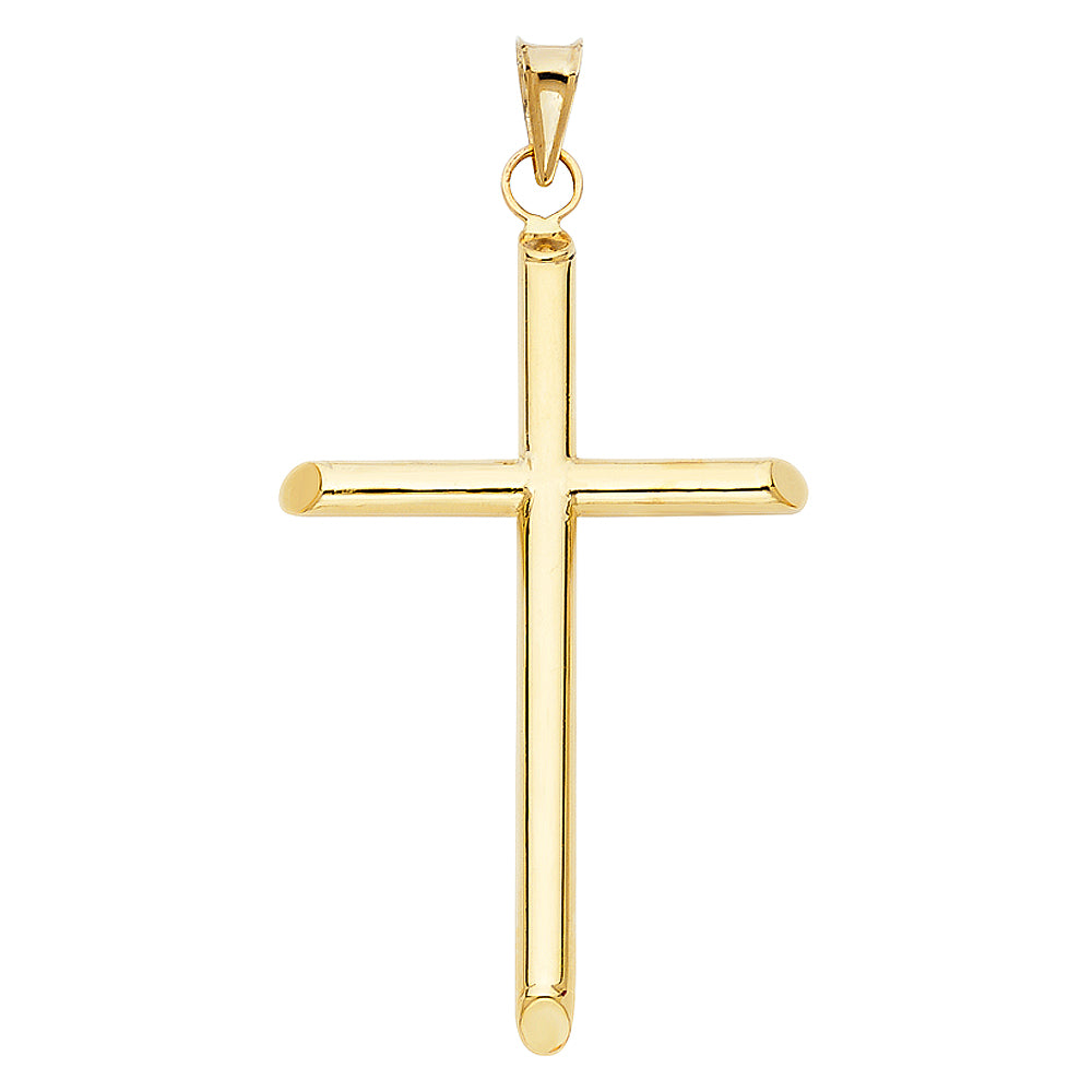 14K Yellow Gold Cross Pendant - PT882