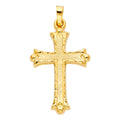 14K Yellow Gold Cross Pendant - PT885