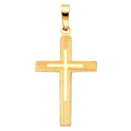 14K Yellow Gold Cross Pendant - PT894