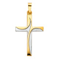 14K Yellow Gold Cross Pendant - PT903