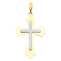 14K Yellow Gold Cross Pendant - PT912