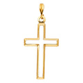 14K Yellow Gold Cross Pendant - PT921
