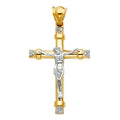14K Yellow Gold Crucifix Cross Pendant - PT928