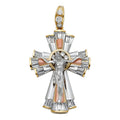 14K Yellow Gold Crucifix Cross Pendant - PT933