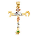 14K Yellow Gold Crucifix Cross Pendant - PT951