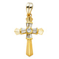 14K Yellow Gold Crucifix Cross Pendant - PT961