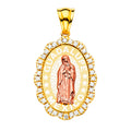 14K Yellow Gold Religious Pendant - PT969