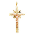 14K Yellow Gold Cross Pendant - PT977