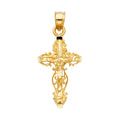 14K Yellow Gold Cross Pendant - PT1005