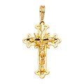 14K Yellow Gold Cross Pendant - PT1006