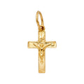 14K Yellow Gold Cross Pendant - PT1012