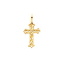 14K Yellow Gold Cross Pendant - PT1045