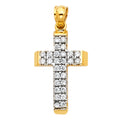 14K Yellow Gold Cross Pendant - PT1054