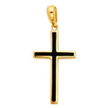14K Yellow Gold Cross Pendant - PT1059