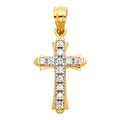 14K Yellow Gold Cross Pendant - PT1062