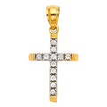 14K Yellow Gold Cross Pendant - PT1065