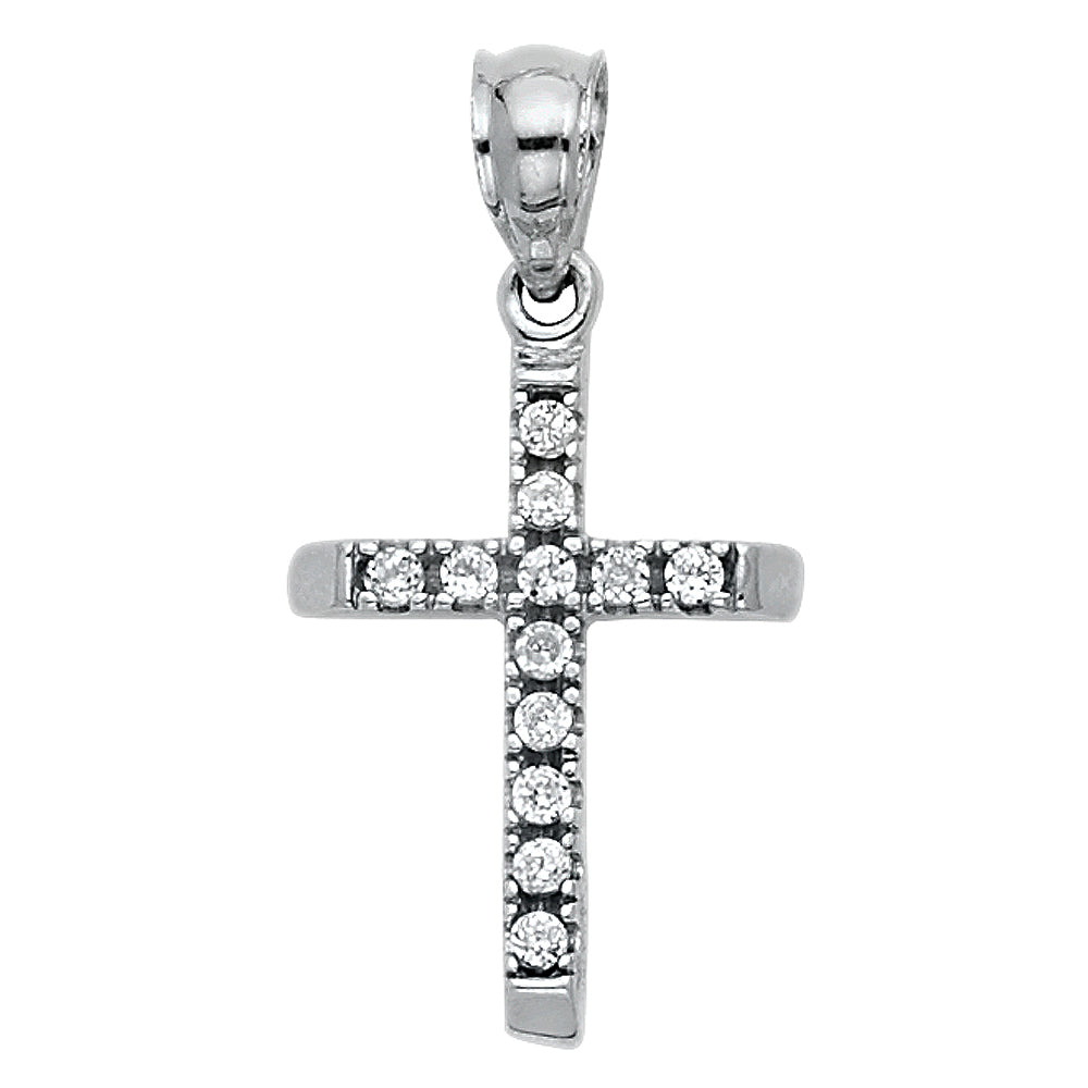 14K Yellow Gold Cross Pendant - PT1066