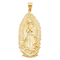 14K Yellow Gold Religious Pendant - PT1071