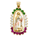 14K Yellow Gold Religious Pendant - PT1073