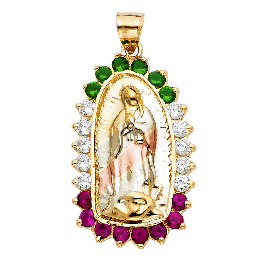 14K Yellow Gold Religious Pendant - PT1073