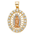 14K Yellow Gold Religious Pendant - PT1090