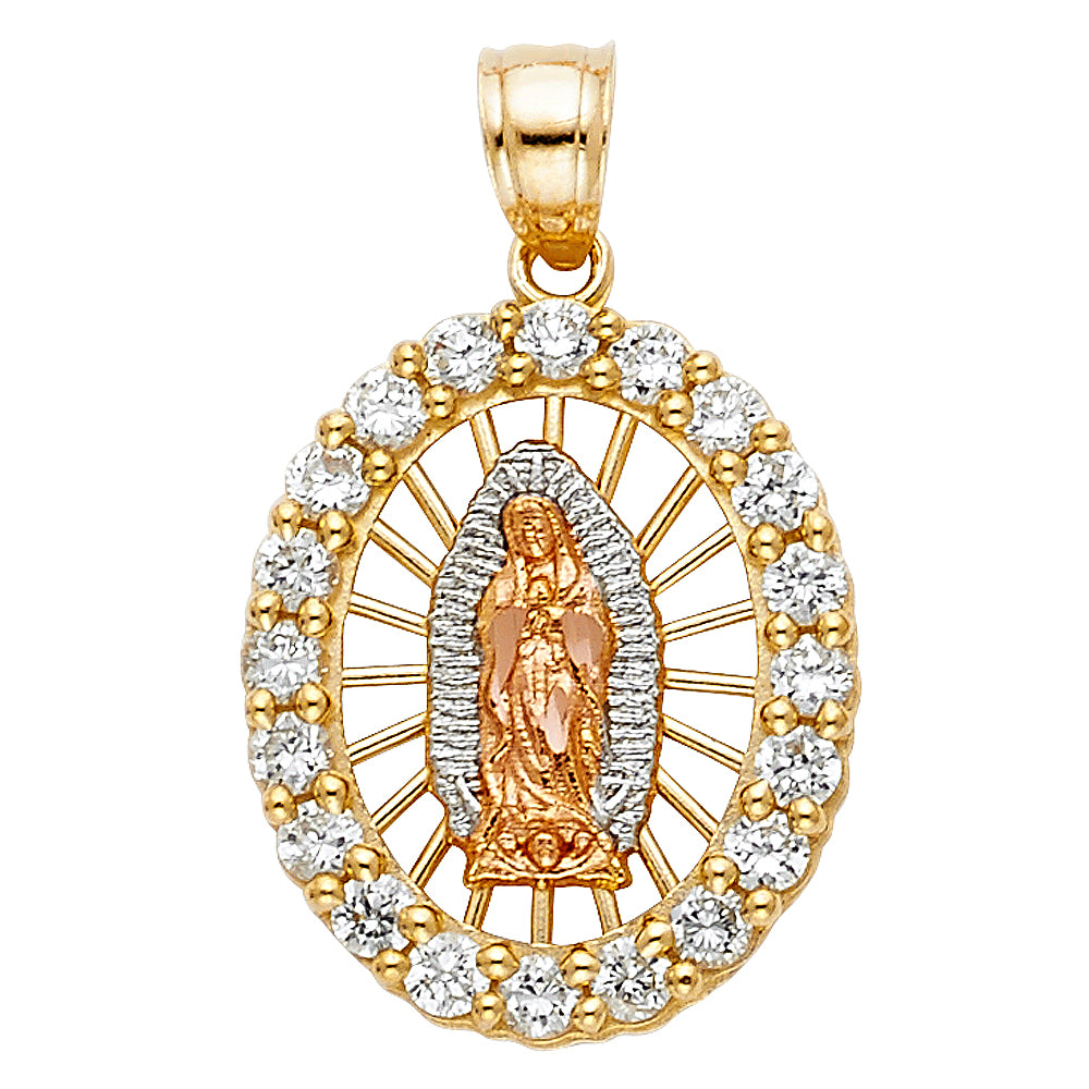 14K Yellow Gold Religious Pendant - PT1090