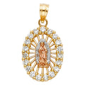 14K Yellow Gold Religious Pendant - PT1091