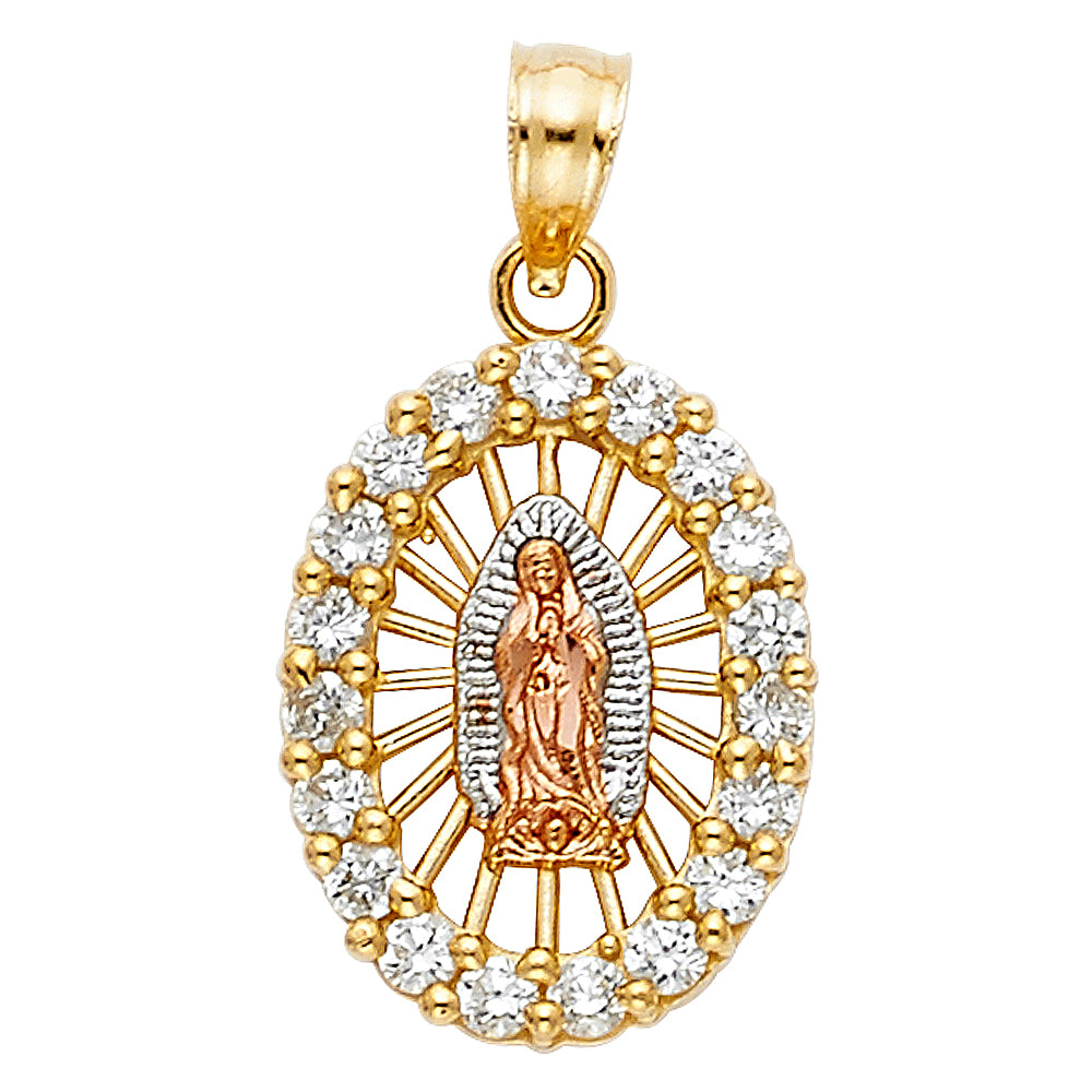 14K Yellow Gold Religious Pendant - PT1091