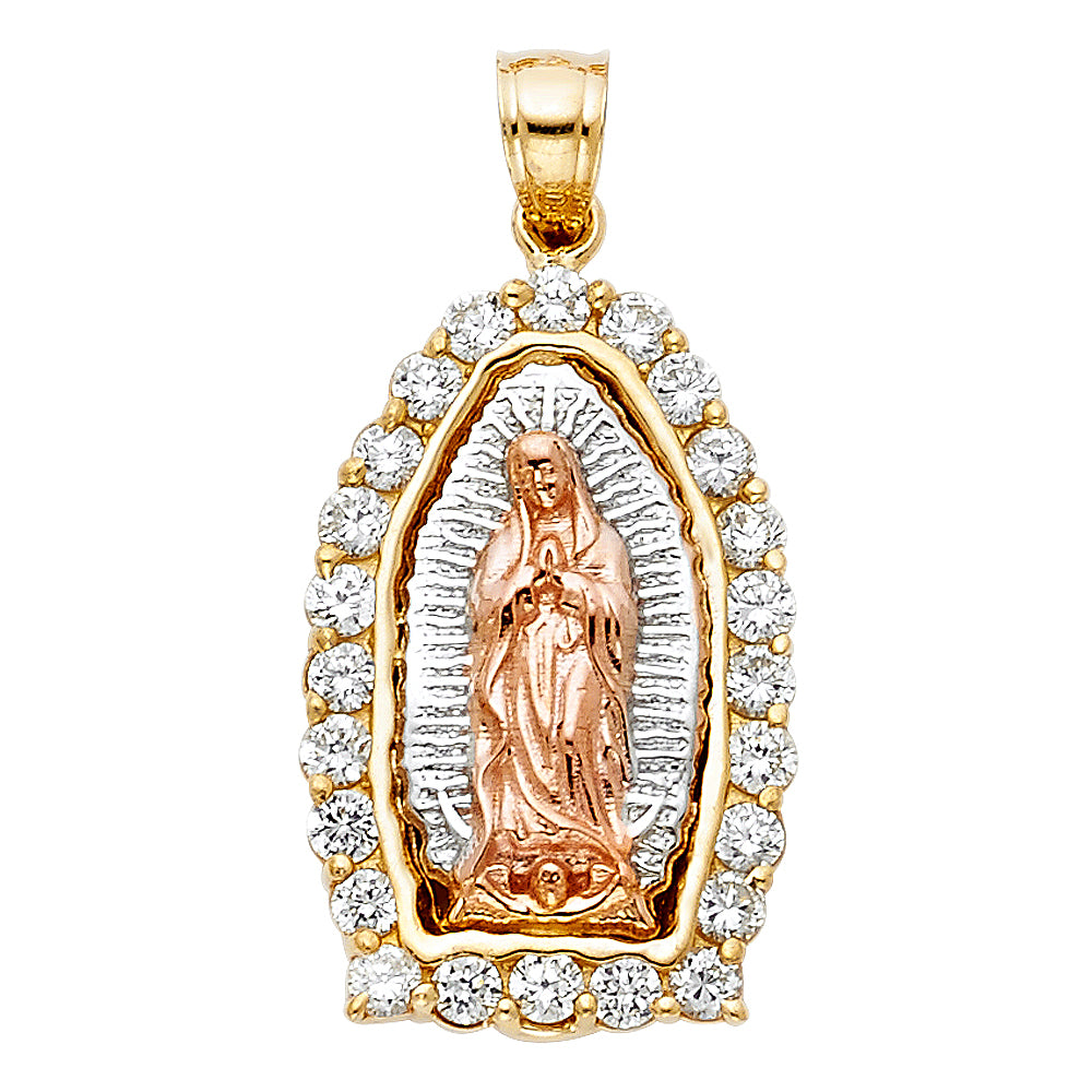 14K Yellow Gold Religious Pendant - PT1093