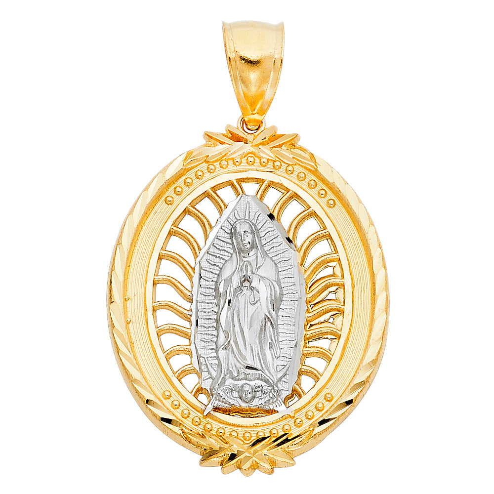 14K Yellow Gold Religious Pendant - PT1101